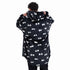 Snuggs Blanket Hoodie Black Eyes